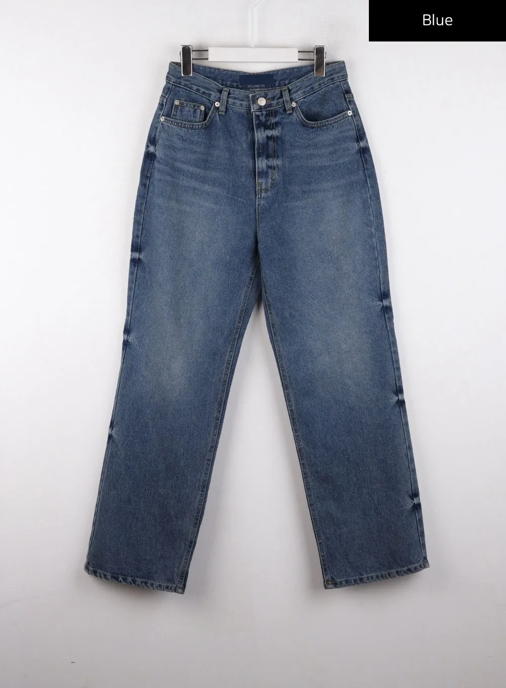 Washed Denim Wide Leg Jeans CD308