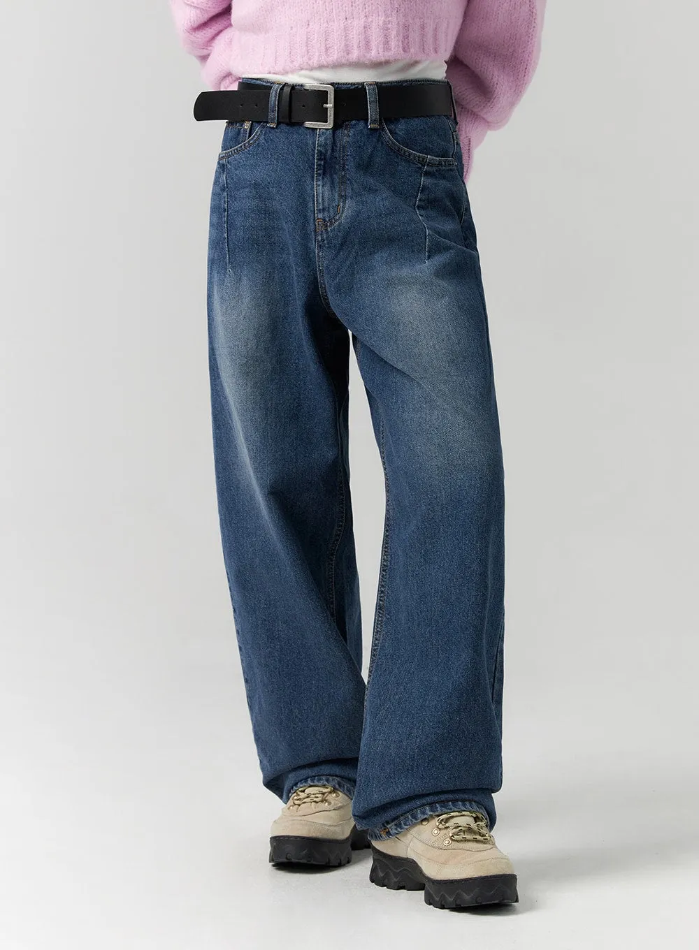 Washed Wide Jeans CS314