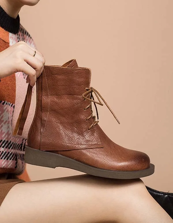 Wear-resistant Slip-resistant Handmade Ankle Boots