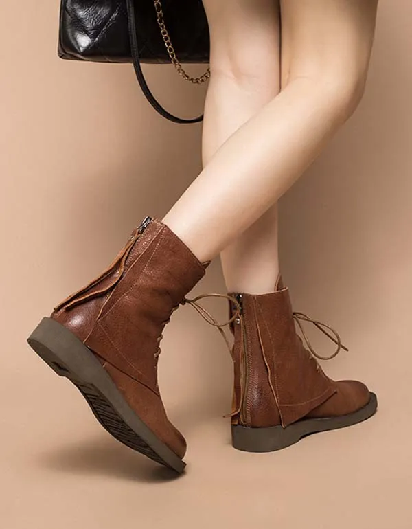 Wear-resistant Slip-resistant Handmade Ankle Boots