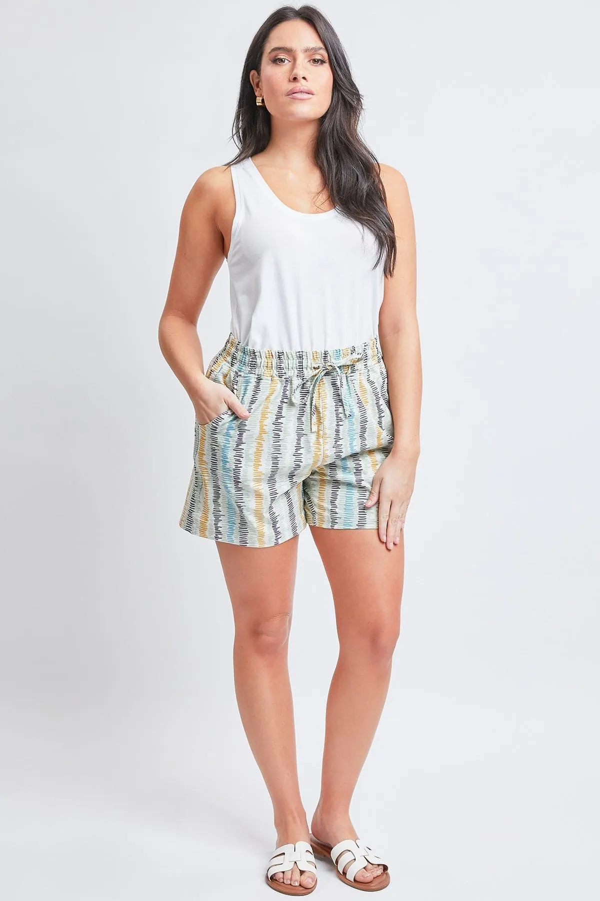 Women's Resort Wear with Elastic Waist Shorts