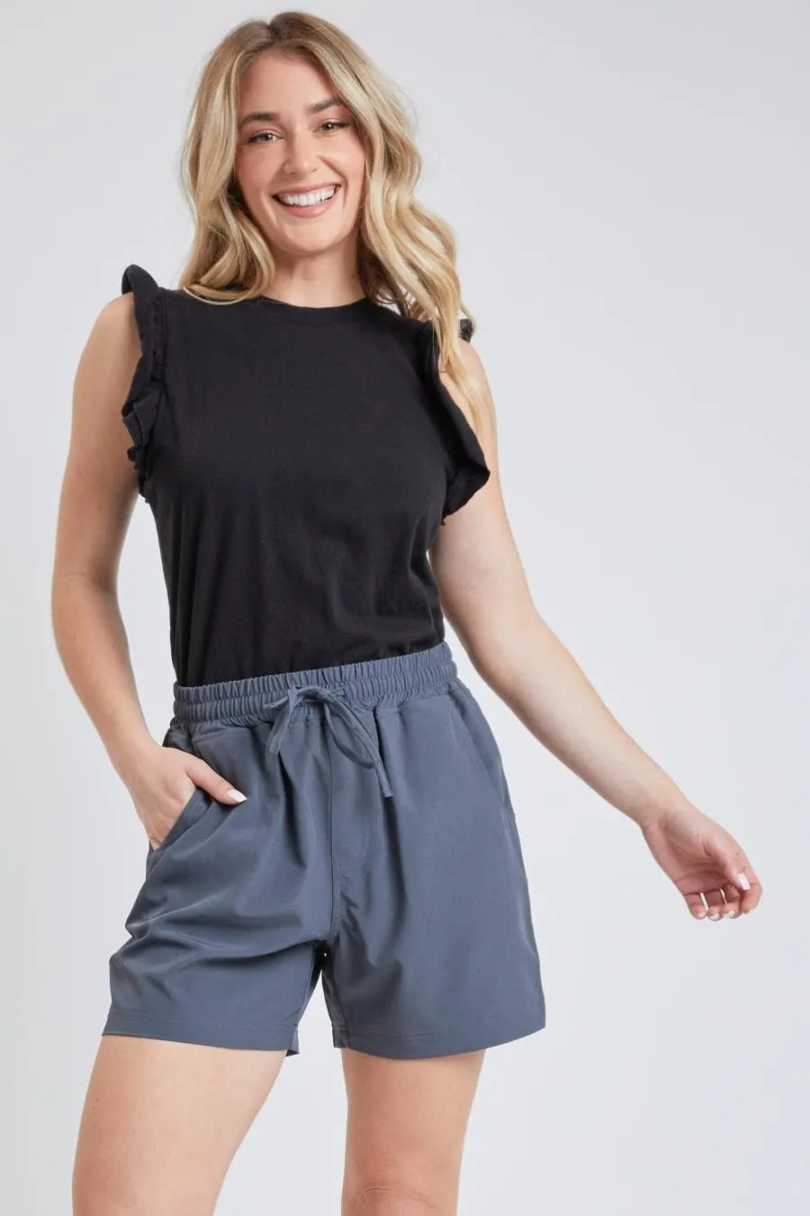 Women's Resort Wear with Elastic Waist Shorts